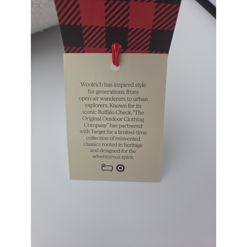 Woolrich Pillow 14"x 14" Textured Sheep Square Toss Pillow White Throw NWT - Picture 5 of 5
